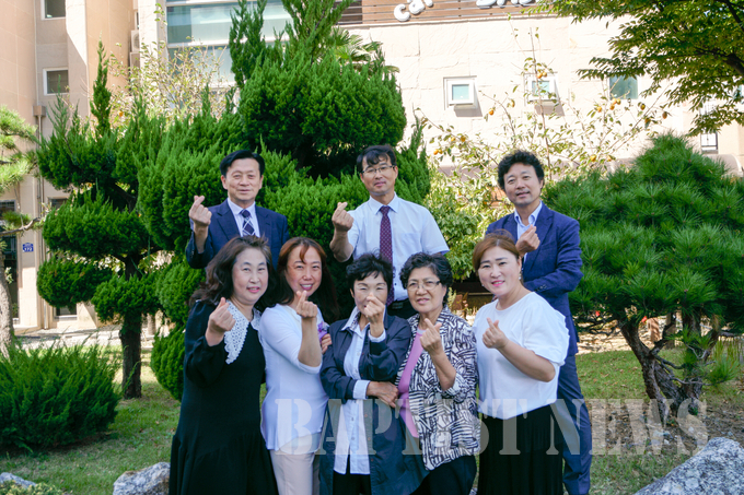 남·여선교회 회장단.